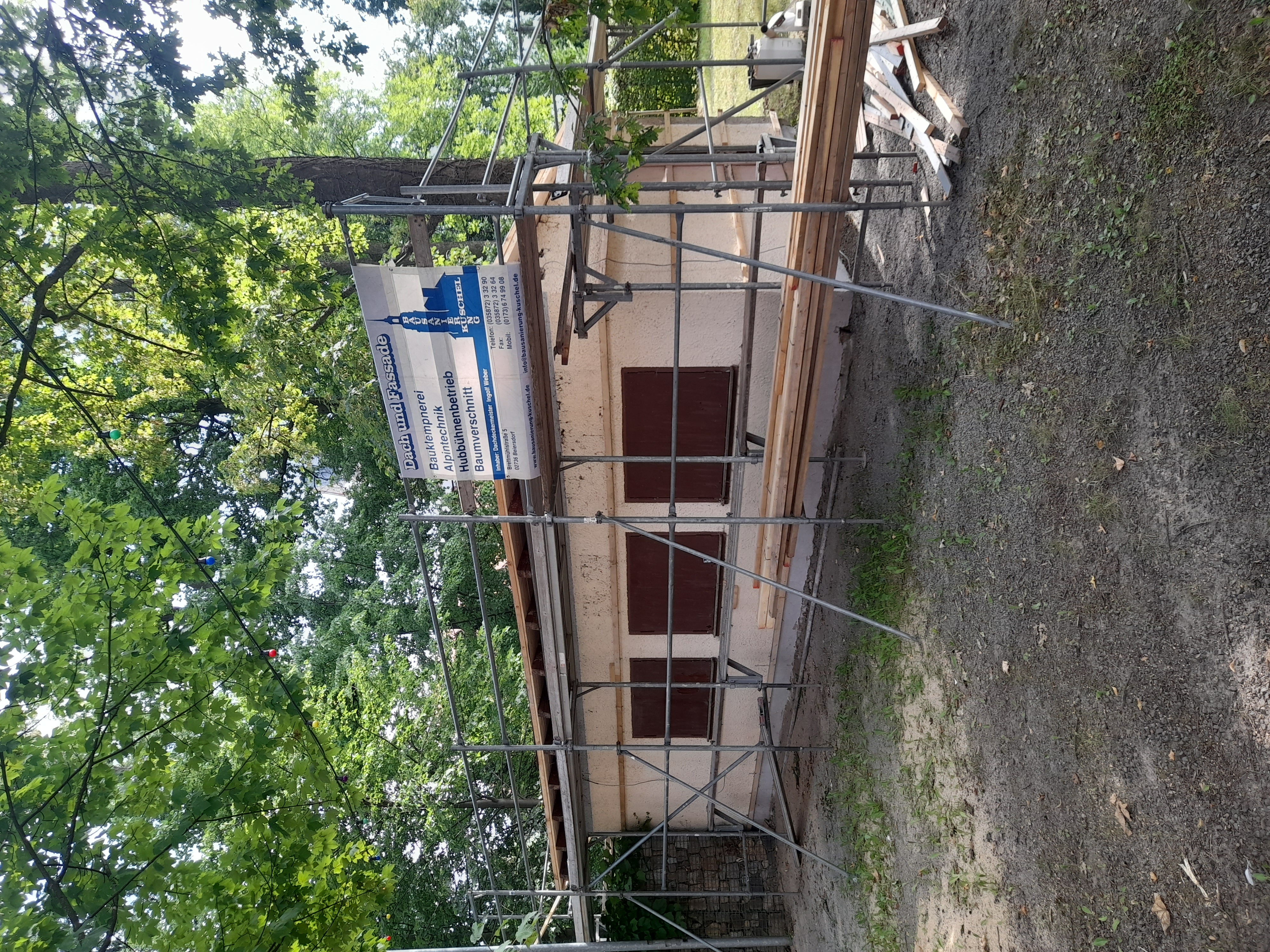 Bauarbeiten im Park begonnen